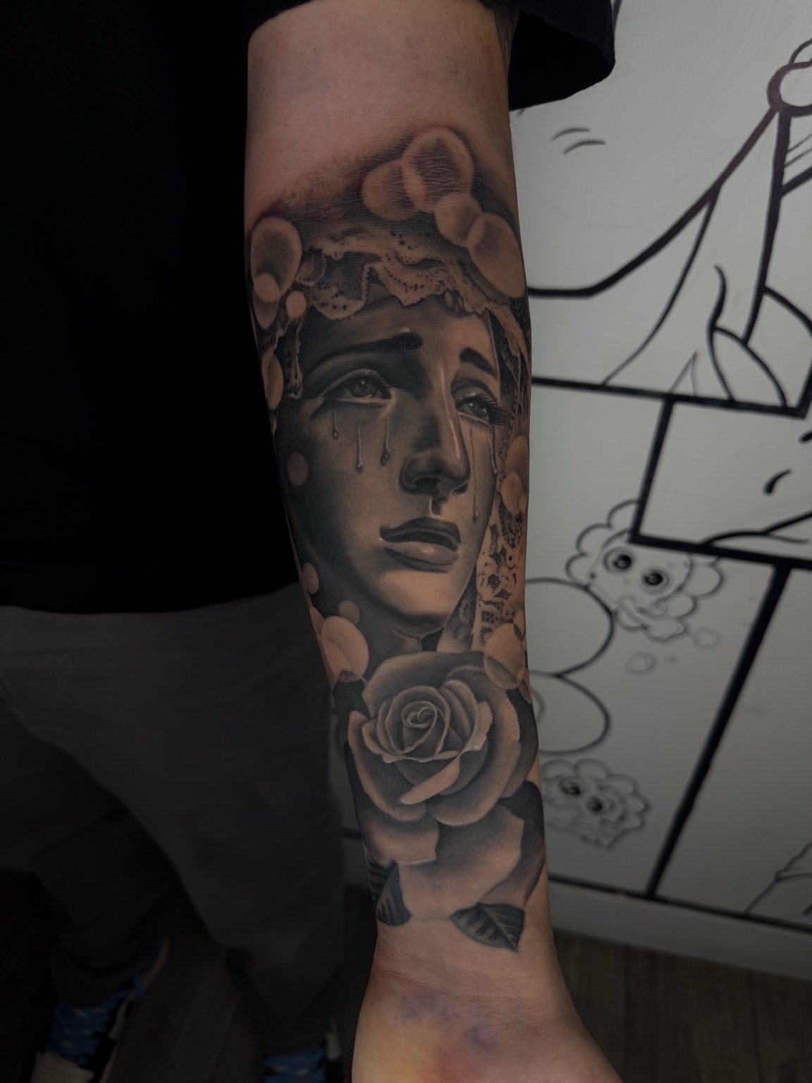 Weeping woman and rose – full day session