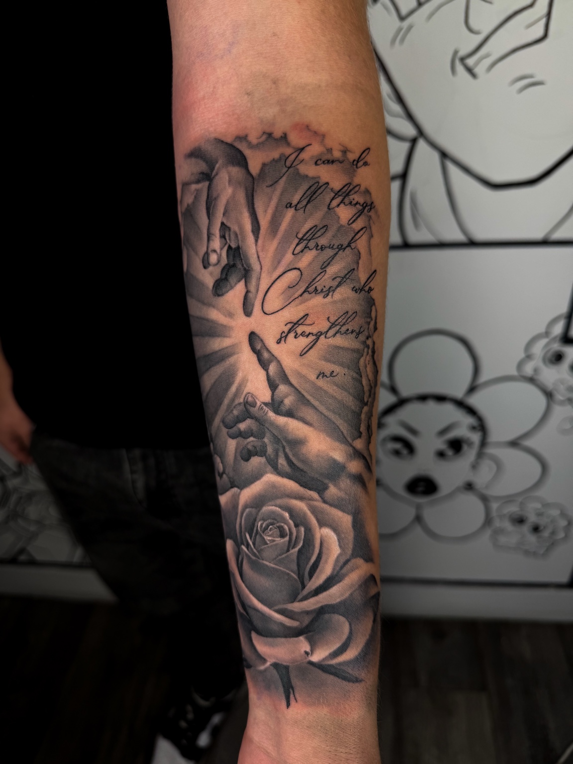 Hands and scripture with rose – full day session